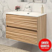 Disbain Conjunto de mueble de baño Vega (Ancho: 80 cm, Bambú, 2 pzs.) | BAUHAUS