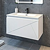Disbain Conjunto de mueble de baño Lira (Ancho: 80 cm, Blanco, Mate, 2 pzs.) | BAUHAUS