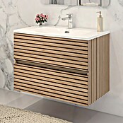 Disbain Conjunto de mueble de baño Vega (Ancho: 80 cm, Acacia, 2 pzs.) | BAUHAUS