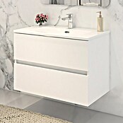 Disbain Conjunto de mueble de baño Vega (Ancho: 80 cm, Blanco, 2 pzs.) | BAUHAUS