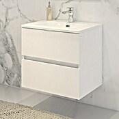 Disbain Conjunto de mueble de baño Vega (Ancho: 60 cm, Blanco, 2 pzs.) | BAUHAUS