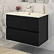 Disbain Conjunto de mueble de baño Vega (Ancho: 80 cm, Negro, 2 pzs.) | BAUHAUS