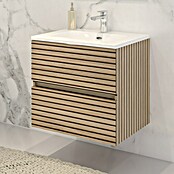 Disbain Conjunto de mueble de baño Vega (Ancho: 60 cm, Acacia, 2 pzs.) | BAUHAUS