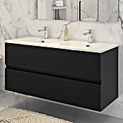 Disbain Conjunto de mueble de baño Vega (Ancho: 120 cm, Negro, 2 pzs.) | BAUHAUS