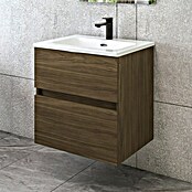 Disbain Conjunto de mueble de baño Kuntur (Ancho: 60 cm, Nogal italiano, Mate) | BAUHAUS