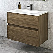 Disbain Conjunto de mueble de baño Kuntur (Ancho: 80 cm, Nogal italiano, Mate) | BAUHAUS