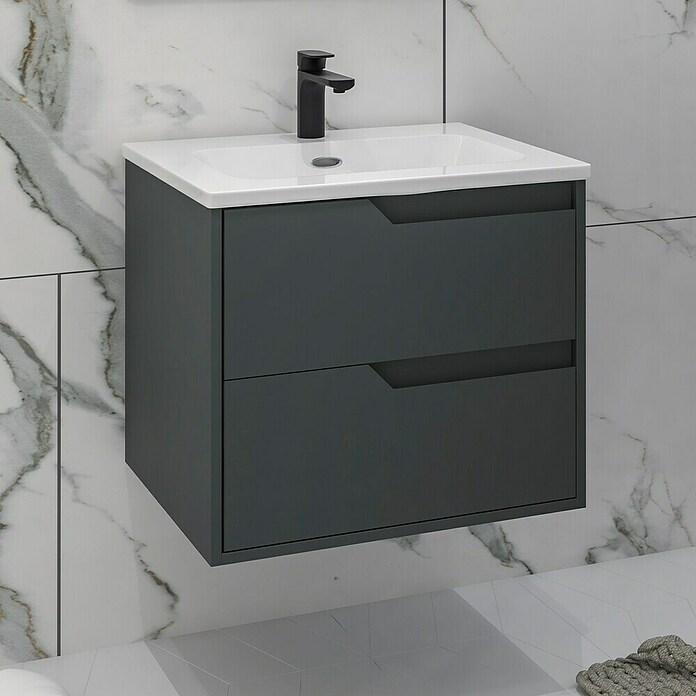 Disbain Conjunto de mueble de baño Casiopea (Ancho: 60 cm, Verde foresta, Mate) | BAUHAUS