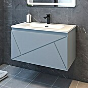 Disbain Conjunto de mueble de baño Lira (Ancho: 80 cm, Azul Soho, Mate, 2 pzs.) | BAUHAUS