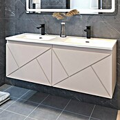Disbain Conjunto de mueble de baño Lira (Ancho: 120 cm, Maquillaje, Mate, 2 pzs.) | BAUHAUS