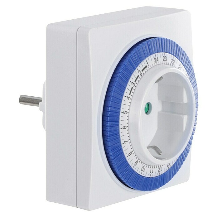 Q-Link Tijdschakelaar (Mechanisch, Wit / Blauw) | BAUHAUS