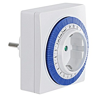 Q-Link Tijdschakelaar (Mechanisch, Wit / Blauw)