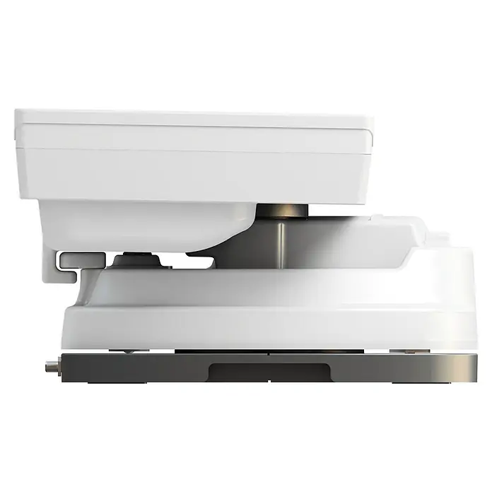 Selfsat Satelliten-Antenne Snipe 5 - L x B x H: 515 x 355 x 201 mm - Nahaufnahme eines weißen Sanitärprodukts, vermutlich ein Bidet oder eine Toilette, das moderne Design und Funktionalität vereint.