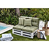 Cojín para asiento de palet water resist (Verde, L x An x Al: 80 x 60 x 10 cm, 100% poliéster) | BAUHAUS