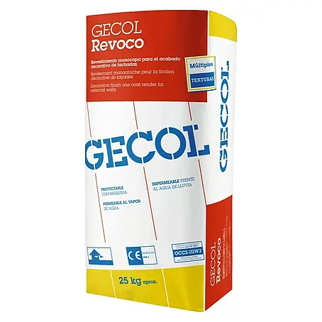Gecol  Mortero para fachada Revoco