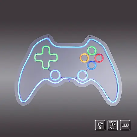 Just Light  LED-Dekoleuchte Neon Gamer