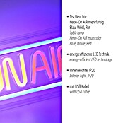 Just Light LED-Dekoleuchte Neon On Air (Neon On Air, L x B x H: 8,5 x 29,5 x 24 cm, Netzbetrieben) | BAUHAUS