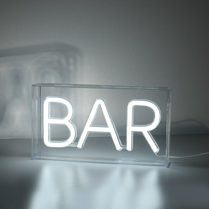 Just Light LED-Dekoleuchte Neon Bar (Neon Bar, L x B x H: 8,5 x 29,5 x 24 cm, Netzbetrieben) | BAUHAUS