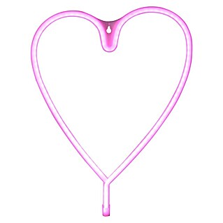 Just Light LED-Dekoleuchte Neon Herz (Neon Herz, L x B x H: 8,5 x 29,5 x 24 cm, Netzbetrieben)