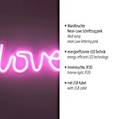 Just Light LED-Dekoleuchte Neon Love (Neon Love, L x B x H: 8,5 x 29,5 x 24 cm, Netzbetrieben) | BAUHAUS