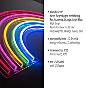 Just Light LED-Dekoleuchte Neon Rainbow (Neon Rainbow, L x B x H: 8,5 x 29,5 x 24 cm, Netzbetrieben) | BAUHAUS