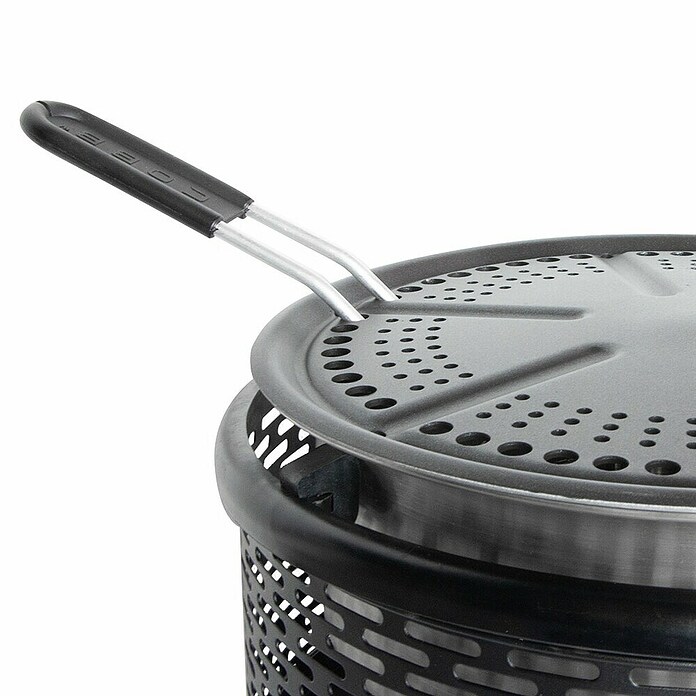 Cobb Holzkohlegrill Pro Black (Durchmesser Grillfläche: 32 cm, Silber/Schwarz) | BAUHAUS