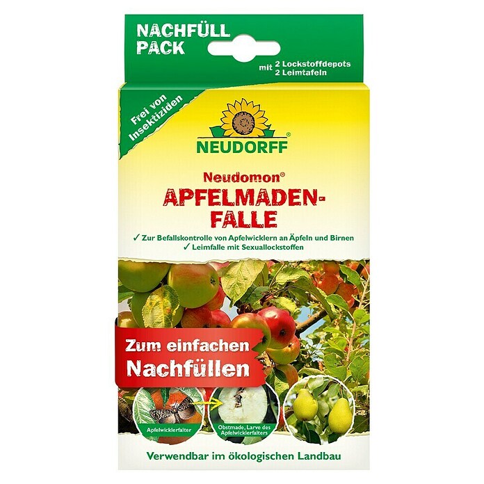 Neudorff Neudomon Obstmaden-Falle Nachfüllpack (Wirkungsdauer: 6 Wochen, Insektizidfrei) | BAUHAUS