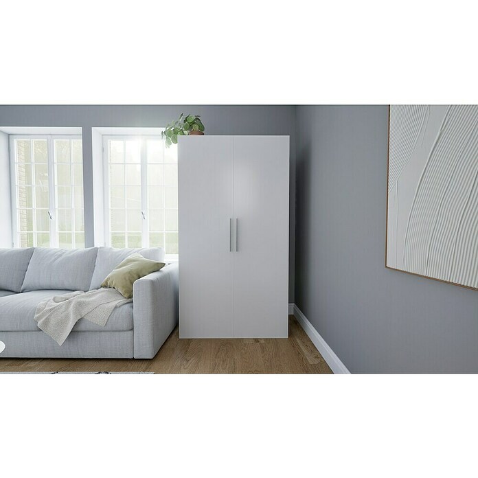 Respekta Kastkeuken (104 cm, Met glaskeramische kookplaat, Wit)