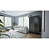 Respekta Cocina en armario (104 cm, Con placa de dos fuegos, Gris)