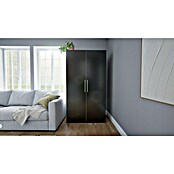 Respekta Cocina en armario (104 cm, Con placa vitrocerámica, Negro)