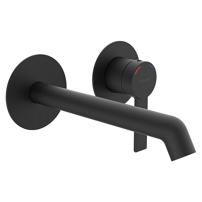 Camargue Wand-Waschtischarmatur Mallorca (Schwarz) | BAUHAUS