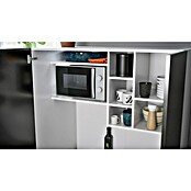 Respekta Cocina en armario (104 cm, Con placa vitrocerámica, Negro)