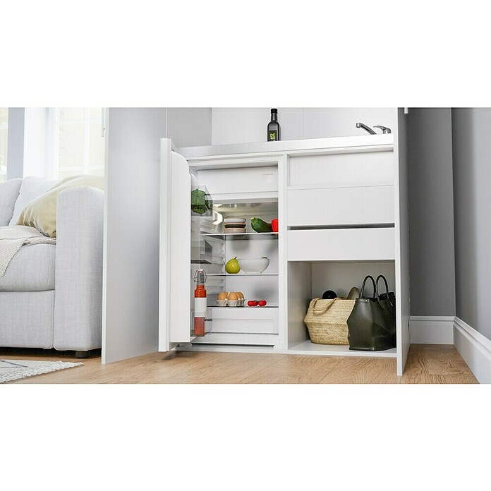 Respekta Kastkeuken (104 cm, Met glaskeramische kookplaat, Wit)