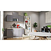 Respekta Cocina (Ancho: 150 cm, Con placa de dos fuegos, Gris)