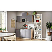 Respekta Cocina (Ancho: 150 cm, Con placa de dos fuegos, Gris)
