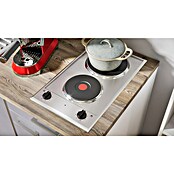 Respekta Cocina (Ancho: 150 cm, Con placa vitrocerámica, Gris)