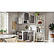 Respekta Cocina (Ancho: 150 cm, Con placa vitrocerámica, Gris)