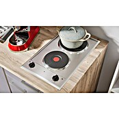 Respekta Cocina (Ancho: 150 cm, Con placa de dos fuegos, Gris)