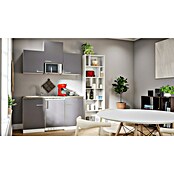 Respekta Cocina (Ancho: 150 cm, Con placa vitrocerámica, Gris)