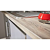 Respekta Cocina (Ancho: 150 cm, Con placa vitrocerámica, Gris)