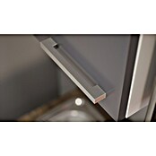 Respekta Singleküche KB150WGMIC (Breite: 150 cm, Mit Glaskeramikkochfeld, Grau)
