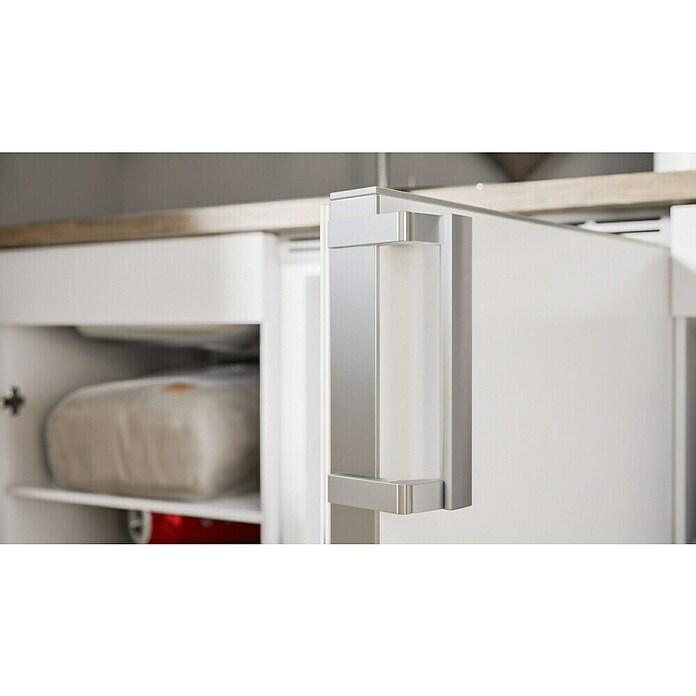 Respekta Singleküche KB150WW (Breite: 150 cm, Mit Duo-Kochmulde, Weiß)