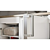 Respekta Singleküche KB150WW (Breite: 150 cm, Mit Duo-Kochmulde, Weiß)