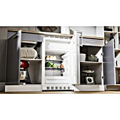 Respekta Cocina (Ancho: 150 cm, Con placa vitrocerámica, Gris)
