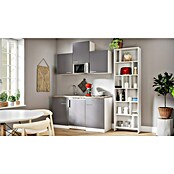 Respekta Cocina (Ancho: 150 cm, Con placa vitrocerámica, Gris)
