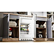 Respekta Cocina (Ancho: 150 cm, Con placa de dos fuegos, Gris)