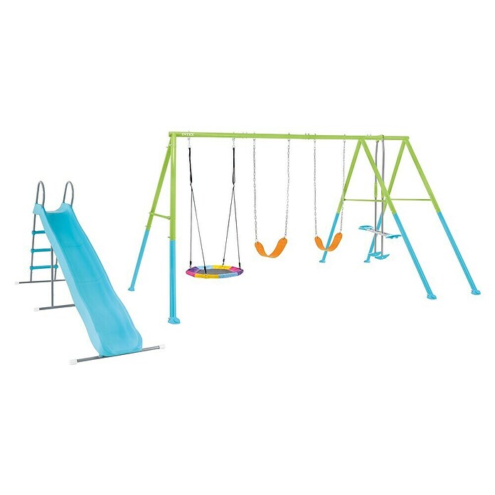 Intex Gugalnica s toboganom Deluxe  (Š x Do: 200 x 442 cm, Jeklo) | 8306 - Kinderspielgeräte Metall | ICHA - Kinderspielgeräte | ICH - Kinderspielgeräte | IC - Freizeit im Garten | I - Stadtgarten | BAUHAUS