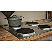 Respekta Küchenzeile KB270WS (Breite: 270 cm, Mit Elektrogeräten, Schwarz)