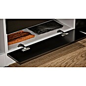 Respekta Küchenzeile KB270WS (Breite: 270 cm, Mit Elektrogeräten, Schwarz)
