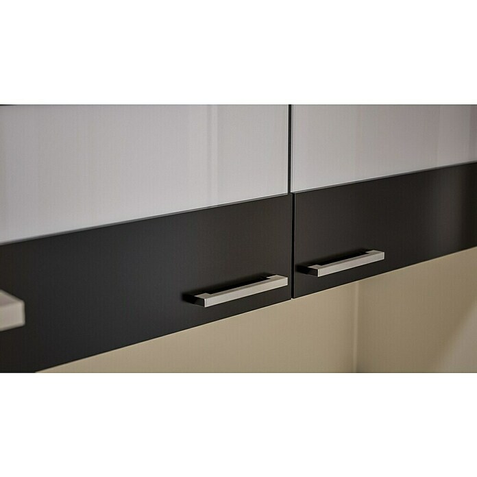 Respekta Küchenzeile KB270WS (Breite: 270 cm, Mit Elektrogeräten, Schwarz)