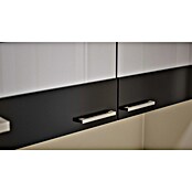 Respekta Küchenzeile KB270WS (Breite: 270 cm, Mit Elektrogeräten, Schwarz)